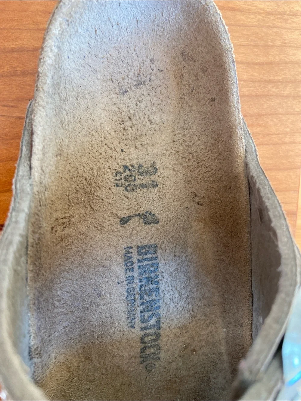 Birkenstock Kids Taupe Suede Double Buckle Stud Sandals size 31